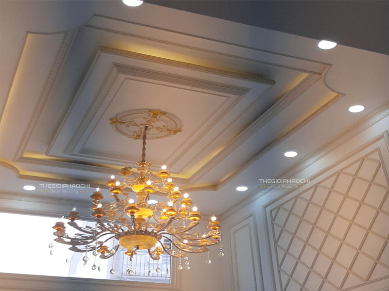 Mẫu Công Trình Thực Tế Sử Dụng Phào Chỉ Trần Nhựa Hàn Quốc